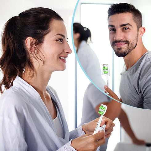 Aoremon Replacement Heads for Philips Sonicare Toothbrush, Compatible with Philips Sonicare W HX6062/65, White Pack of