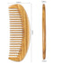 Onedor Handmade 100% Natural Green Sandalwood Hair Combs - Anti-Static Wooden Detangler Comb (Oval Fine Tooth)