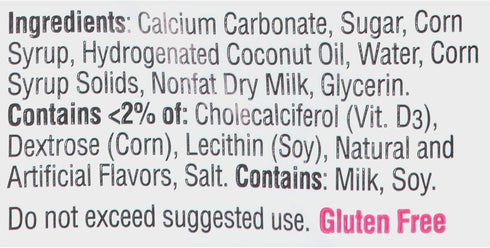 Calcium and Vitamin D3 Supplement Soft Chews, 600 mg, Vanilla Crème Flavor, 60 Count