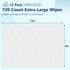 Snuvid 720 Count 8"x13" (12 Packs 60) Adult Wipes for Elderly - Extra Large Disposable Washcloths Rinse Free Bathing