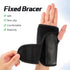 2 Pieces Carpal Tunnel Wrist Braces for Night Sleep Support, Wrist Splint Stabilizer for Carpal Tunnel Relief (Black)