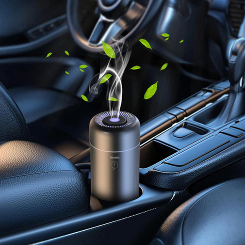 Car Aromatherapy Diffusers for Essential Oils, Mini USB Air Scent Humidifier for Home & Office