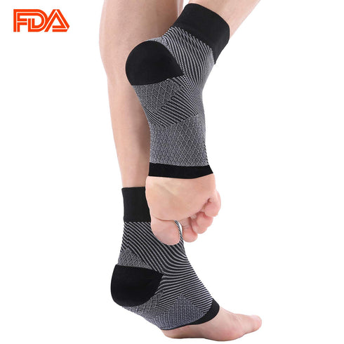 Compression Socks Foot Sleeves 20-30mmhg with Arch Support for Men & Women, Best for Plantar Fasciitis & Swelling