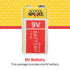 School Smart Alkaline Batteries, 9V, 595624