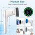 Electric Spin Scrubber, Cordless Shower Scrubber with Display, IPX7 Waterproof, 7 Replaceable Heads for Kitchen, Tub,