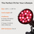LifePro InfraGlow NIR & Red Light Therapy Lamp, 18 LEDs Clip-On for Chronic Pain Relief, Skin Wellness & Recovery