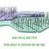 Eco-Friendly Hair Brush with Extra Soft Bristles, Vented Detangler for Wet and Dry Hair, Sky Color