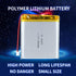 3.7V 5000mAh 106070 Lithium Polymer Ion Rechargeable Battery with 2P PH 2.0mm Pitch Connector