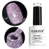 RARJSM Reflective Glitter Gel Polish - Light Purple Sparkle Nail Art Varnish for Salon Home DIY U V L E D Cure Required