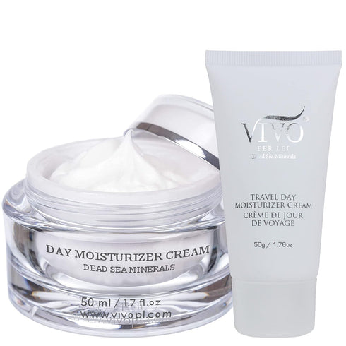 Vivo Per Lei Day Cream, Dead Sea Face Cream for Dull Skin, 3.4 Fl. Oz.