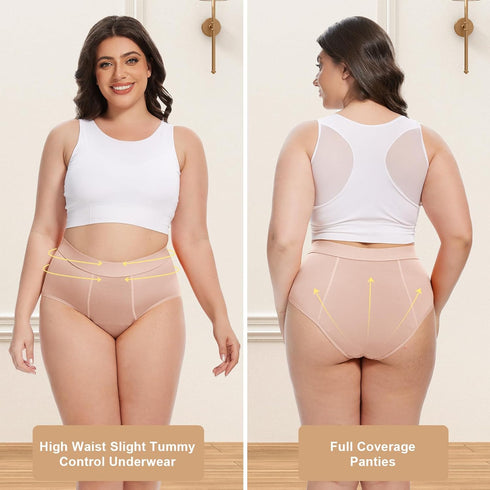 ToVii Leak Proof Period Underwear for Women Heavy Flow Washable Plus Size Period Panties Washable Incontinence