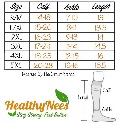 HealthyNees 8-15 mmHg 2 Closed Toe Sheer Compression Leg Ultra Thin Pairs Socks