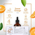 HBNO Organic Orange Essential Oil - Huge 4 oz (120ml) Value Size, USDA Certified Organic for Aromatherapy