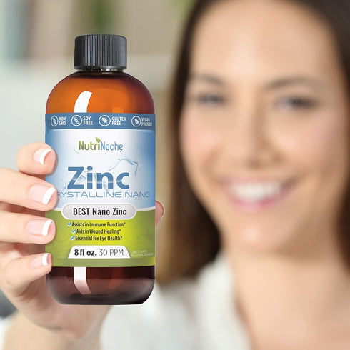 NutriNoche Pure Crystalline Liquid Zinc Supplement - 30 PPM Colloidal Minerals