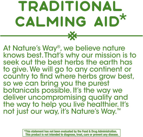 Nature's Way Chamomile Flower - 700 mg per 2-Capsule Serving, Herbal Supplement, 100 Vegan Capsules