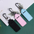Pengxiaomei 3 Pcs Chapsticks Holder Keychain - Small Christmas Gifts for Women, Stocking Stuffers (Pink, Blue, Black)