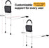 Medical king Bed Assist Rail Bed Rails Ror Seniors with Adjustable Heights with Storage Pocket Easy to get in or Out