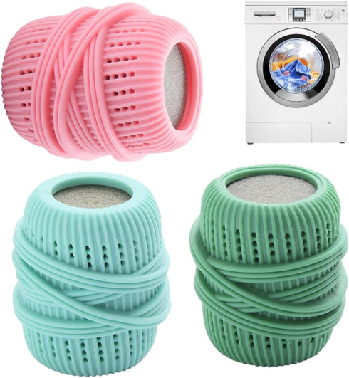 3pcs/Set Washing Machine Laundry Ball, Fabric Softener Dispenser Laundry Balls for Removal Washer Ball Dryer