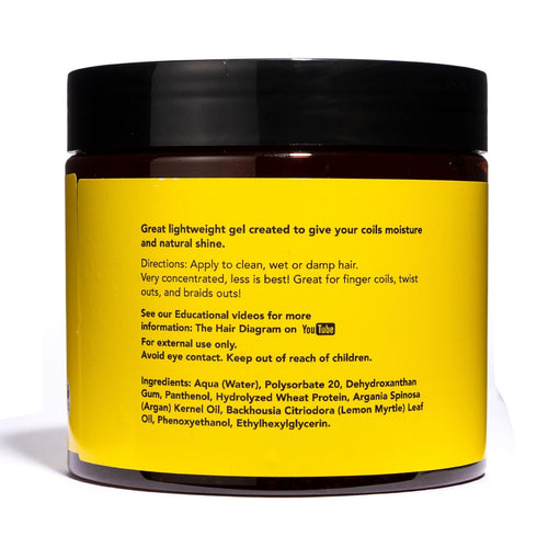 The Hair Diagram - Ashley Marie Curly Coils Styling Gel with Wheat Protein & Argan Oil, 12oz