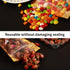 300 Pcs Mylar Bags for Food Storage - 4x6 Mylar Bags with Window Stand Up Bags, Small Resealable Smell Proof Mylar Bags