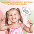 Pegciz 2 Pack,Toddler 3 Foam Toothpaste Kids Toothpaste with Low Fluoride for U Shaped Toothbrush, Foaming Toothpaste