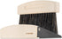 Navaris Small Dustpan and Brush Set, Wooden Mini Dust Pan Brush for Sweeping Tabletop, Black