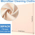50 Pieces Microfiber Cleaning Cloths for Glasses 7 x 6 Inch Eyeglasses Cleaning Cloth Lens Glasses Cleaning Cloth for Electronics Glasses Screen Cell Phone and Laptop (Light Color)