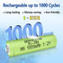 Rechargeable AA NIMH 1.2V 1000mAh Batteries, 4 Pack, Pre-Charged for Solar Light Replacement