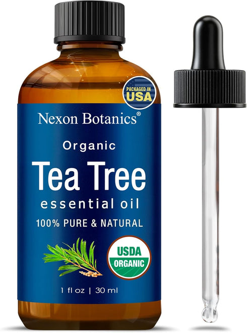 Organic Tea Tree Oil 30 ml, Pure Natural Oils for Aromatherapy, DIY, Candle and Soap Making
