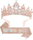 Tiara Crown Headband for Women and Girls, Hair Accessories for Birthday and Wedding Parties