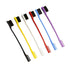 YANTAISIYU 6 Pcs Hair Edge Brushes, Double Sided Control Brush Comb Combo Pack for Bangs Eyebrow (Multicolored)