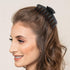 WHAVEL 6PCS Matte Plastic Large Black Hair Claw Clips, Non-slip Jaw Clips for Thick Hair, Women and Girls