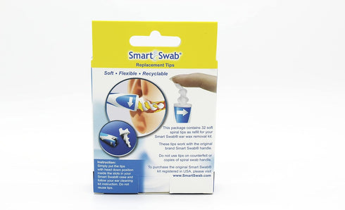 32 Spiral Ear Wax Removal Replacement Tips Only, Soft Silicon Tips for Safe Ear Cleaning, Replaceable Tips Only
