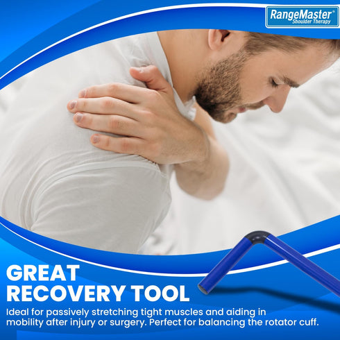 RangeMaster ShoulderWand Therapy Stretching ToolCollapsible Stretching Bar Physical Therapy Tool for Recovery