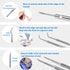 jindian Ingrown Toenail Pedicure Tool Kit, Stainless Steel Nail Care, Nail File and Lifter Pusher (6PCS)