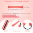 WILLBOND 36 Pieces Cold Wave Rod Hair Perm Rods with Steel Rat Tail Comb for Hairdressing