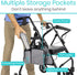 Vive Side Bag for Rollators, Wheelchairs, Walkers - Tote Organizer with Phone Pocket - Storage Travel Pouch - Small