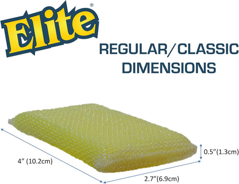 Elite All Purpose Cleaning Pad, 24 Pads Individually Boxed, Non Scratch, Sponges for Kitchen and Household Use
