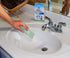 Pack 3 COMPAC HOME Magic-Stone Porcelain Cleaner with Handle, Made from Recycled Glass, Scouring Stick Toilet Cleaner