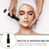 Operitacx Refillable Makeup Brush Powder Brush with Refillable Loose Powder Bottles Jar Reusable Brush Applicator for Loose Powder Blush Talcum Highlight Contour Powder Cosmetics