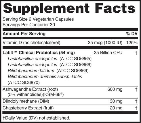 Peptiva Probiotics for Women's Health, 25 Billion CFU, 60 Vegetarian Capsules for Digestive Support