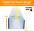 MAGDEPO 3X Raised Bar Magnifier, 8" Dome Top Reading Magnifier with Stand for Low Vision Reading