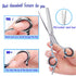 Professional Thinning Shears - 6.5-Inch Hair Cutting Scissors with Stainless Steel Blades for Home Salon