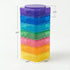 Leezaule 4 7 4 Pill Organizer Times A Day Days Stackable Twist-Lock Rainbow Color-Coded Compartments Per Day