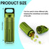 Patelai 4 Pieces Portable Pill Case, Waterproof EDC Container for Travel, Aluminum Pill Bottle Keychain Holder