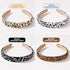 Leopard Print Headbands for Women, 2cm Wide Non-slip Cheetah Fashion Leather Hair Bands, 8 Pcs Multicolor