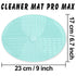 Makeup Brush Cleaner Mat Silicone Brush Cleaning Mat Big Size Make Up Brush Clean Pad with Suction Cup for Makeup Brush Cleaning (Green)