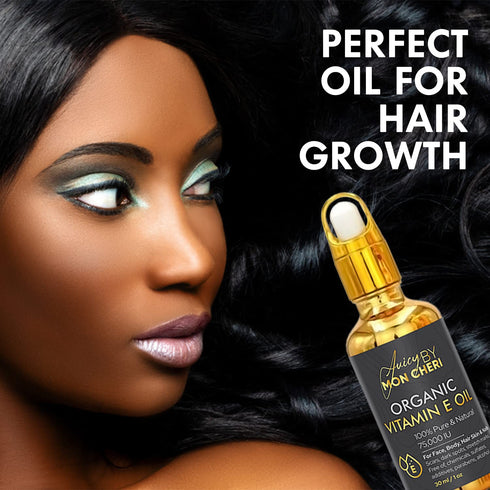 Pure Organic Vitamin E Oil - 1oz Dropper for Soften, Fade Dark Spots, Scars, Stretch Marks, Improve Texture