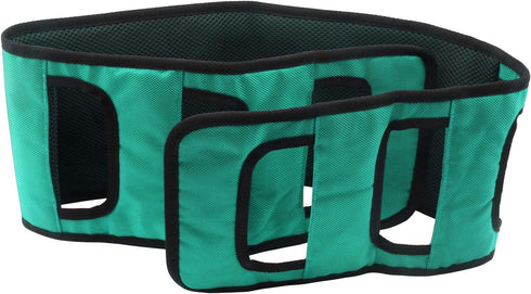Transfer Belt Padded Assist Gait Belt - Mobility Aid for Disabled Care, Bariatric Patient, Elderly (Green)