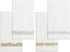AH AMERICAN HOMESTEAD Disposable Paper Hand Towels - White Linen-Like Napkins for Guest Bathroom & Parties (Gold